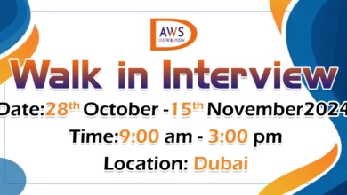 AWS Distribution Walk in Interview in Dubai