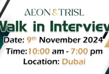 Aeon & Trisl Walk in Interview in Dubai