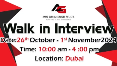 Akiko Global Walk in Interview in Dubai