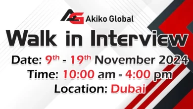 Akiko Global Walk in Interview in Dubai