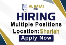 Al Hayat Hotel Group Recruitment in Sharjah