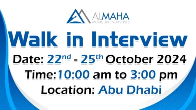 Al Maha Modular Walk in Interview in Abu Dhabi