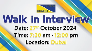 BK Gulf Walk in Interview in Dubai