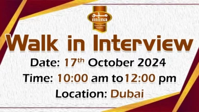 Bab Al Firdous Walk in Interview in Dubai