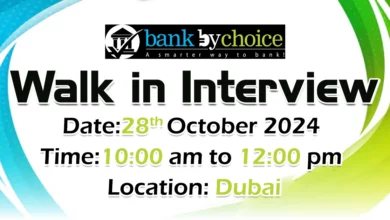 Bankbychoice Walk in Interview in Dubai