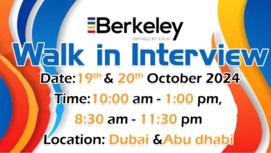 Berkeley Walk in Interview in Dubai & Abu Dhabi