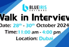 Blue Iris Walk in Interview in Dubai