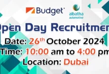 Budget Rent a Car Open Day Recruitment in Dubai