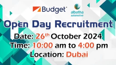 Budget Rent a Car Open Day Recruitment in Dubai