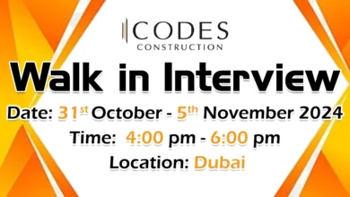 Codes Construction Walk in Interview in Dubai