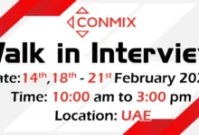 Conmix Walk in Interview in UAE