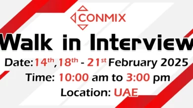 Conmix Walk in Interview in UAE