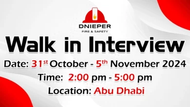 Dnieper Fire & Safety Walk in Interview in Abu Dhabi