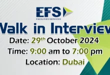 EFS Facilities Walk in Interview in Dubai