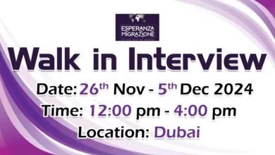 Esperanza Migrazione Walk in Interview in Dubai