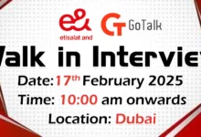 Etisalat Walk in Interview in Dubai