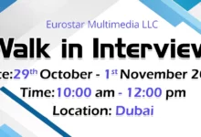 Eurostar Multimedia Walk in Interview in Dubai