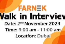 Farnek Walk in Interview in Dubai