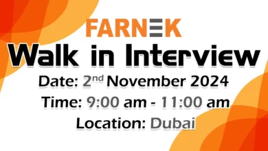 Farnek Walk in Interview in Dubai