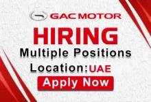 GAC Motor Recruitments in UAE