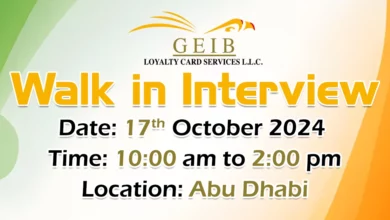 GEIB Loyalty Walk in Interview in Abu Dhabi