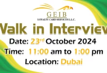 GEIB Loyalty Walk in Interview in Dubai