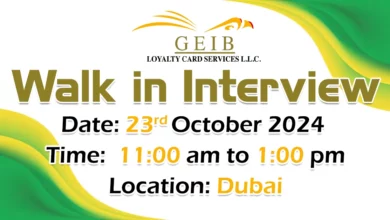 GEIB Loyalty Walk in Interview in Dubai