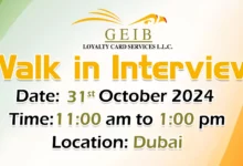 GEIB Loyalty Walk in Interview in Dubai