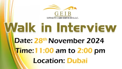 GEIB Loyalty Walk in Interview in Dubai