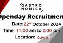 Gastronomica ME Open Day Recruitment in Kuwait