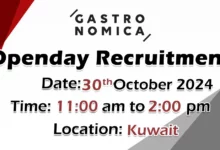 Gastronomica ME Open Day Recruitment in Kuwait