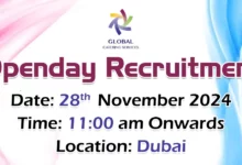 Global Catering Open Day Recruitment in Dubai