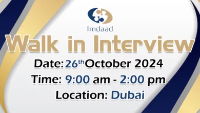 Imdaad Walk in Interview in Dubai