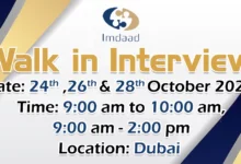 Imdaad Walk in Interview in Dubai