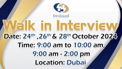 Imdaad Walk in Interview in Dubai