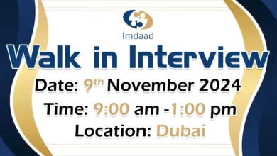 Imdaad Walk in Interview in Dubai