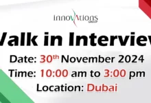 Innovations Group Walk in Interview in Dubai