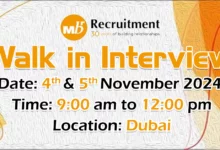 MBR Walk in Interview in Dubai