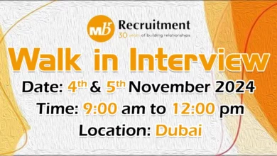 MBR Walk in Interview in Dubai