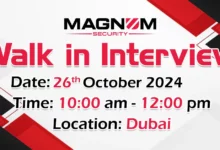 Magnum Security Walk in Interview in Dubai