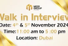 Meer Group Walk in Interview in Dubai