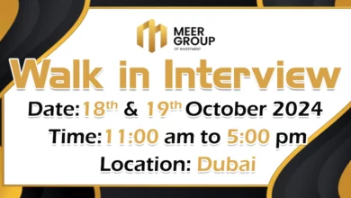 Meer Group Walk in Interview in Dubai