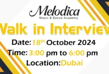 Melodica Walk in Interview in Dubai