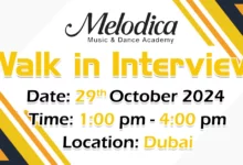 Melodica Walk in Interview in Dubai