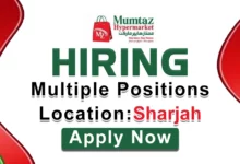 Mumtaz Hypermarket Recruitments in Sharjah