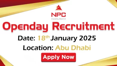 National Projects Open Day Recruitment in Abu Dhabi