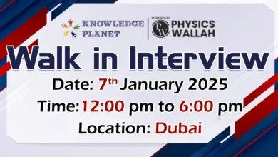 Physics Wallah Gulf Walk in Interview in Dubai