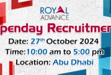 Royal Advance Open Day Recruitment in Abu Dhabi