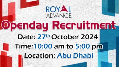 Royal Advance Open Day Recruitment in Abu Dhabi