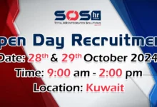 SOS HR Solutions Open Day Recruitment in Kuwait